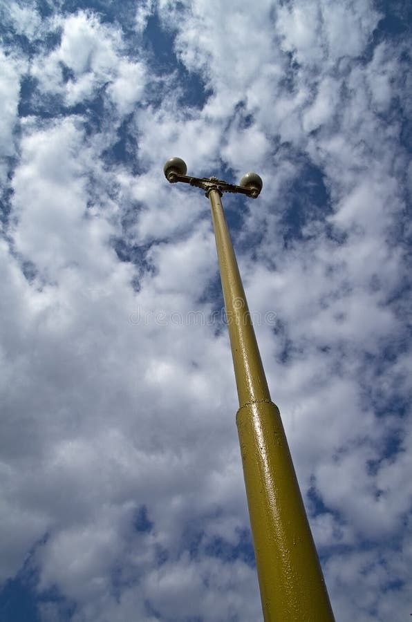 An old-fashioned lantern. stock photo