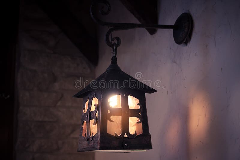 Old fashioned lantern royalty free stock photography