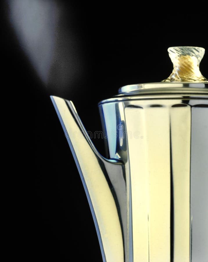 Old fashioned percolator stock photo. Image of beverage 4853538