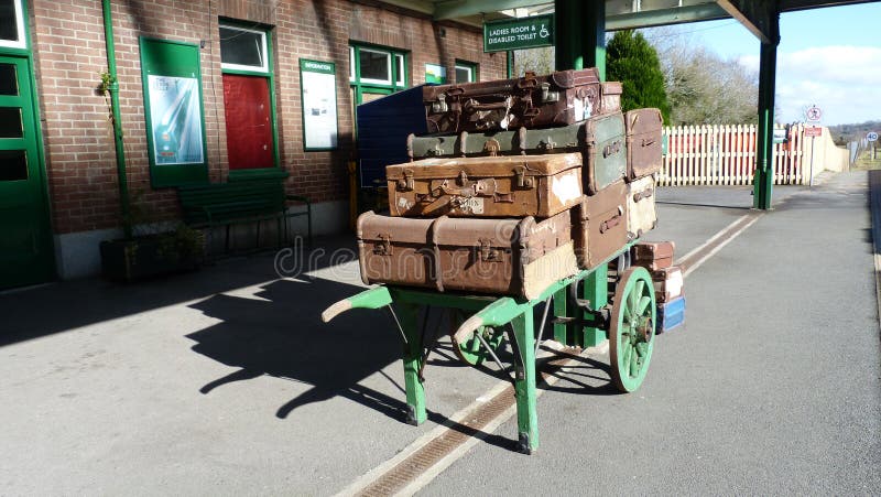 Old Fashioned Railway Station in the UK royalty free stock photo