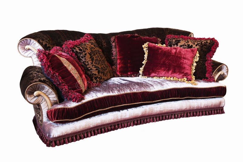 Oldfashioned sofa stock photo. Image of decoration, fashioned 18579726
