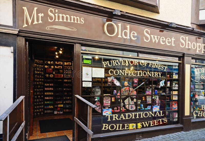 Old Fashioned Sweet Shop, Stafford. Editorial Photo - Image of western,  simms: 56030056