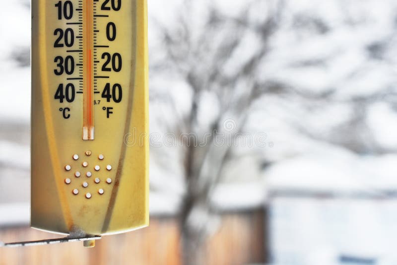 Old Fashioned Outdoor Thermometer Stock Photo - Download Image Now