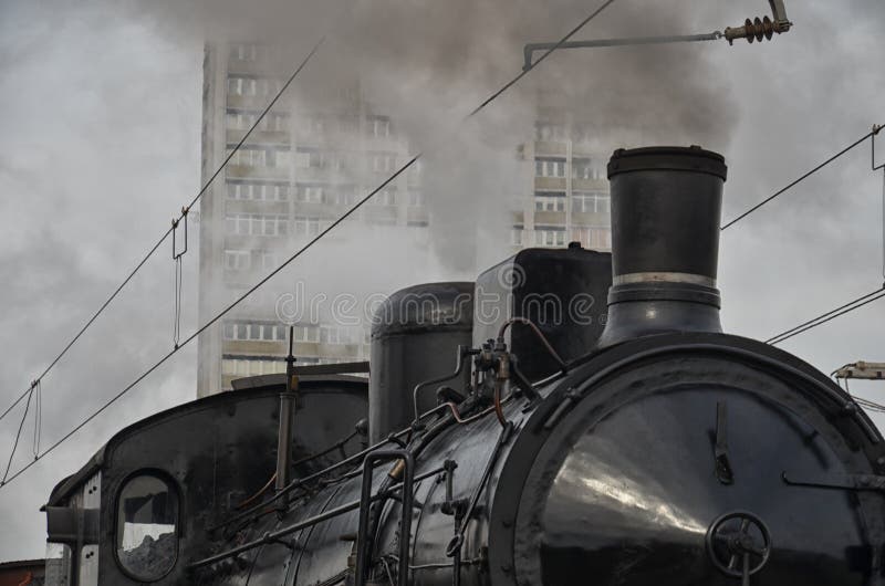 Old fashioned train royalty free stock photos