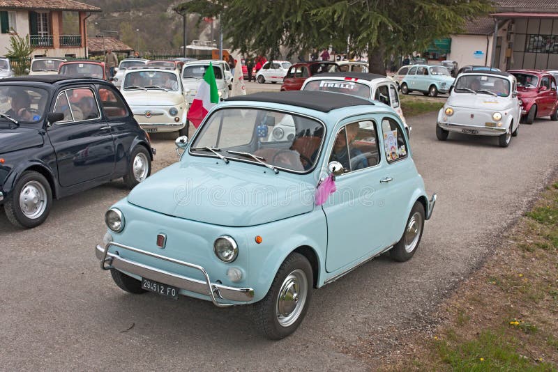 Old Fiat 500 royalty free stock photography