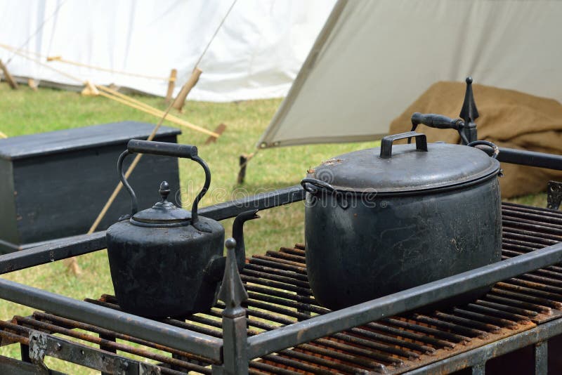 Army field kitchen i stock image. Image of field, freedom 31526659