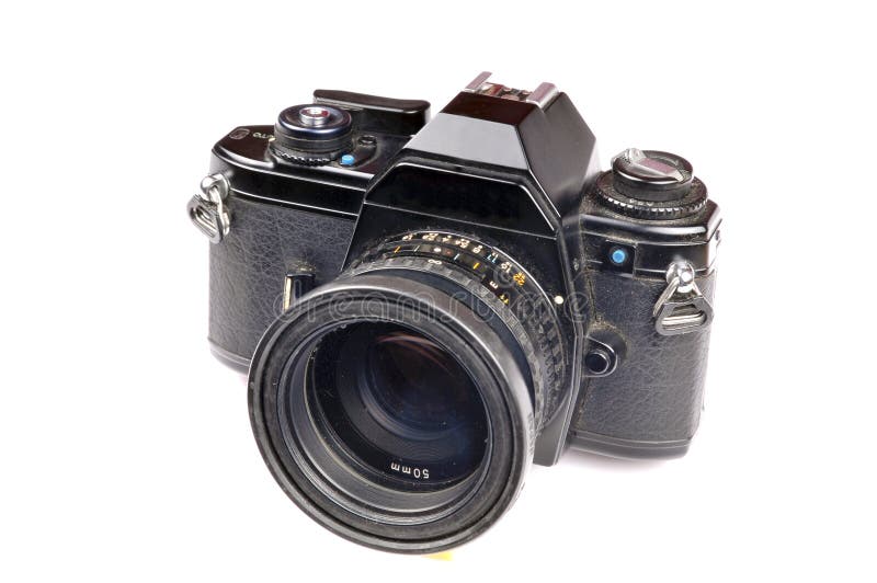 Old film camera stock image Old film camera stock image