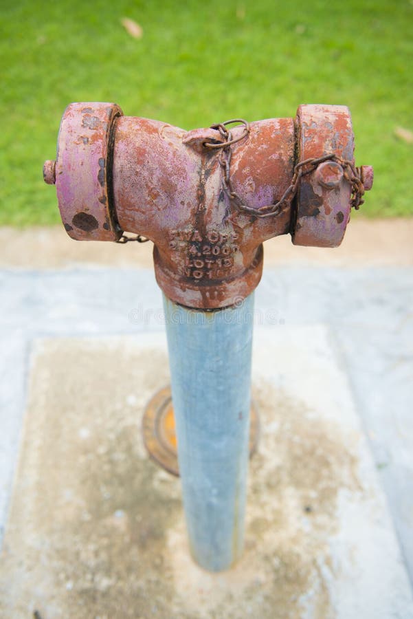 Old fire hose on floor stock image. Image of water, safety 58642145