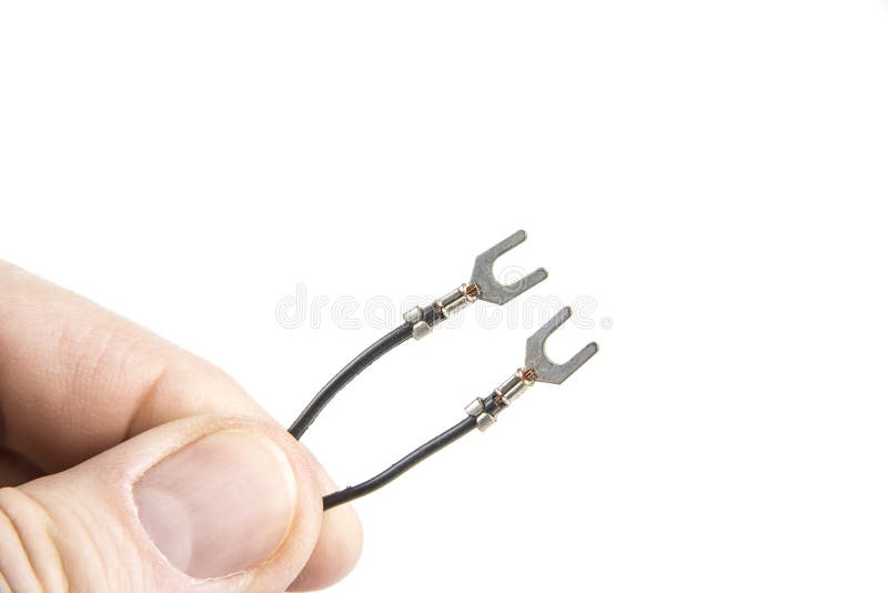 Old Flat Antenna 300 Ohm Cable for Television Stock Image Image of