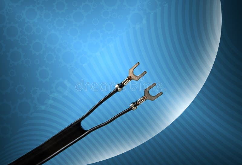 Old Flat Antenna 300 Ohm Cable For Television Stock Photo Image of