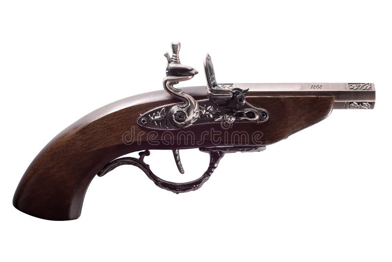 Old flintlock pistol
