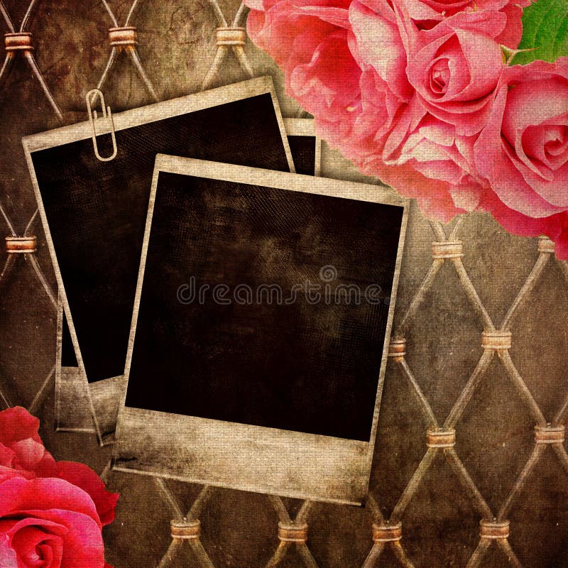 Old frame for photo stock illustration. Illustration of frame - 20365137