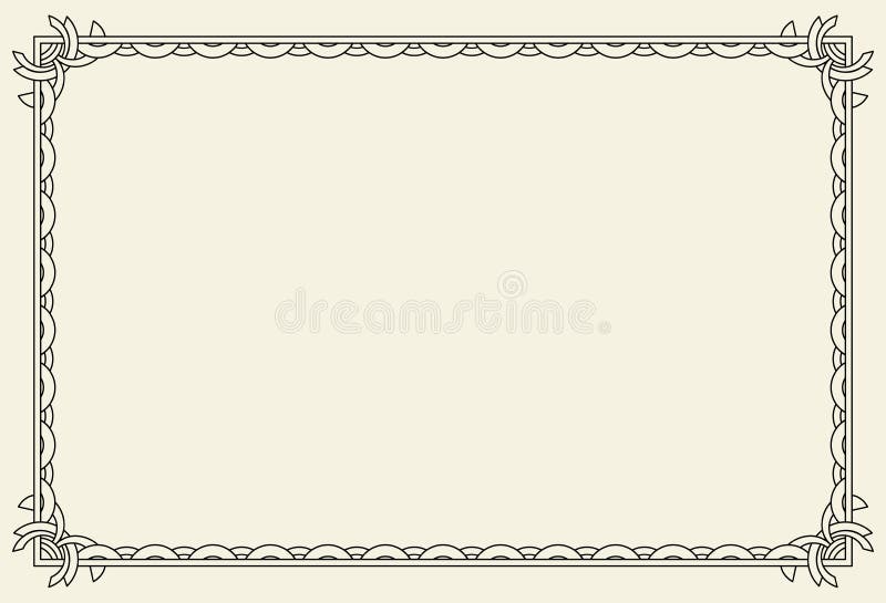 Vintage rectangle borders stock vector. Illustration of antique - 26335988