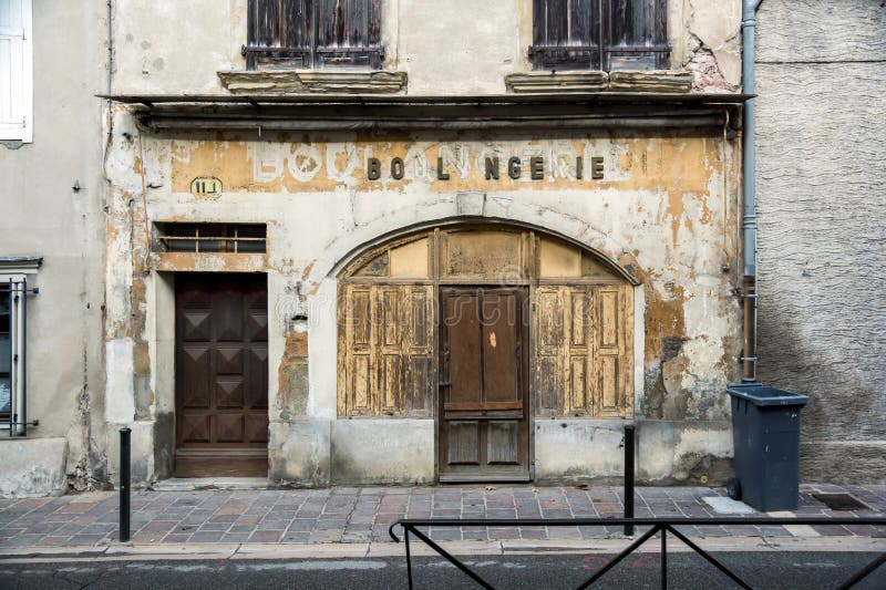 Old french boulangerie in small city