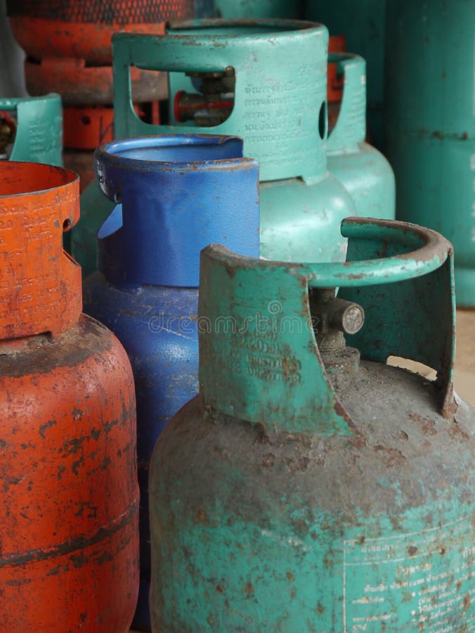 Old gas LPG tank stock photo. Image of fuel, fluid, isolated 65680060