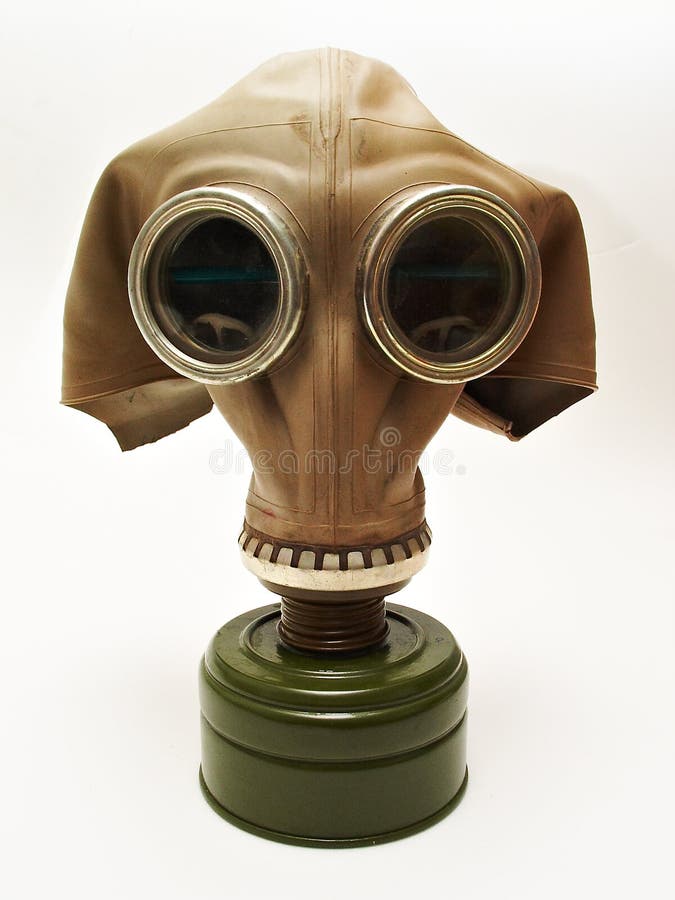 Old gas-mask stock image. Image of biological, object