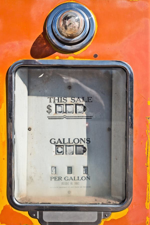 Old gas pump royalty free stock images