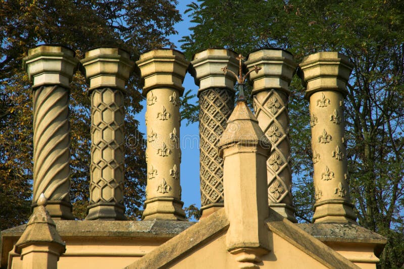 Old Georgian Chimneys Royalty Free Stock Photo - Image: 3381215