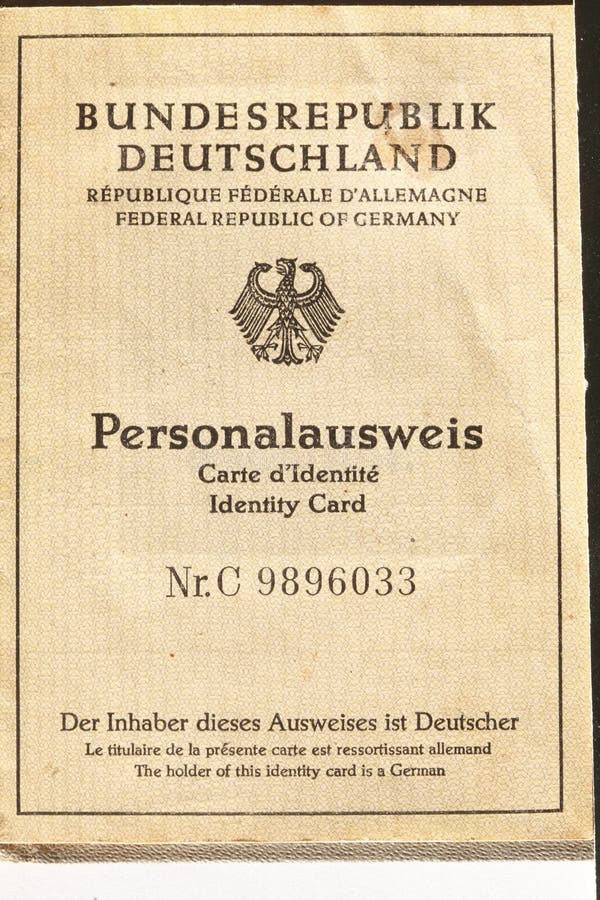 Old German Passport document royalty free stock images Old German Passport document royalty free stock images
