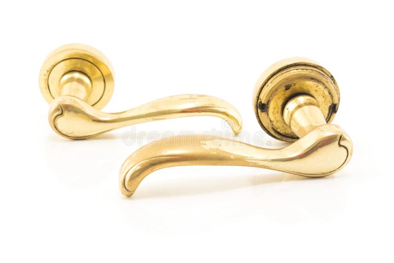 Old Gold Door Handle stock photo. Image of gold, decoration 99634354