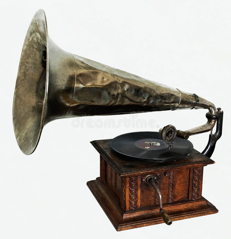 Old gramophone stock photo. Image of noise, wood, music 773840