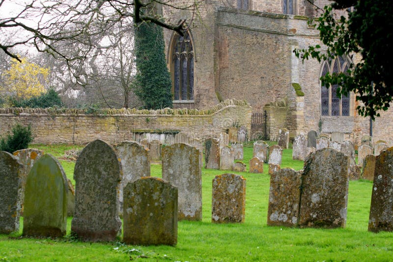 Old gravestones.