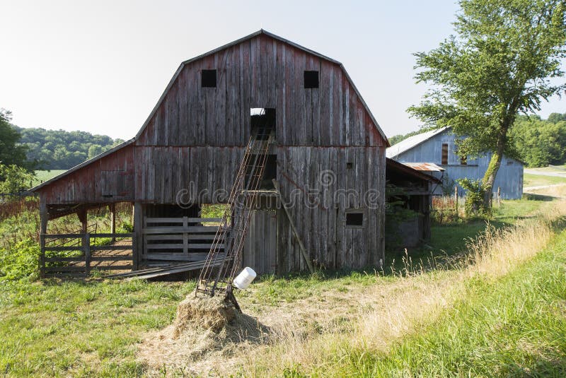 Old Gray Barn stock images