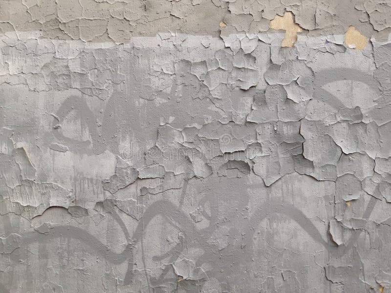 Old Gray Wall with Cracks in Plaster and Paint. Destruction Stock Image Image of gray, dirty