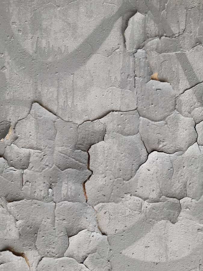 Old Gray Wall with Cracks in Plaster and Paint. Destruction Stock Photo Image of pattern