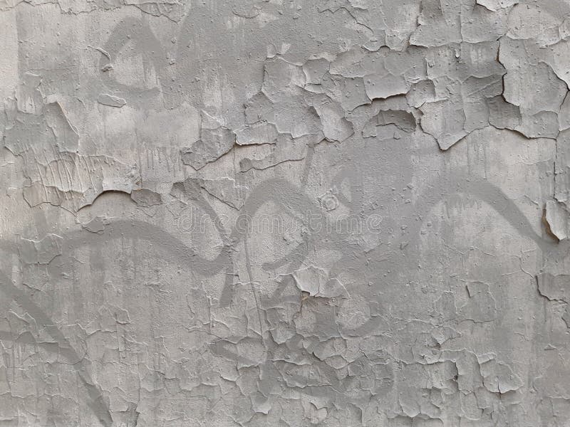 Old Gray Wall with Cracks in Plaster and Paint. Destruction Stock Photo Image of plaster