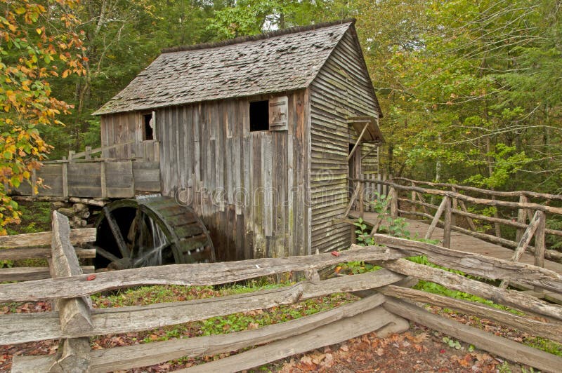 Old Grist Mill In The Fall. Stock Photo Image of country, cove 27368106