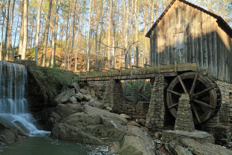 Old Grist Mill Marietta, Stock Image Image of vintage