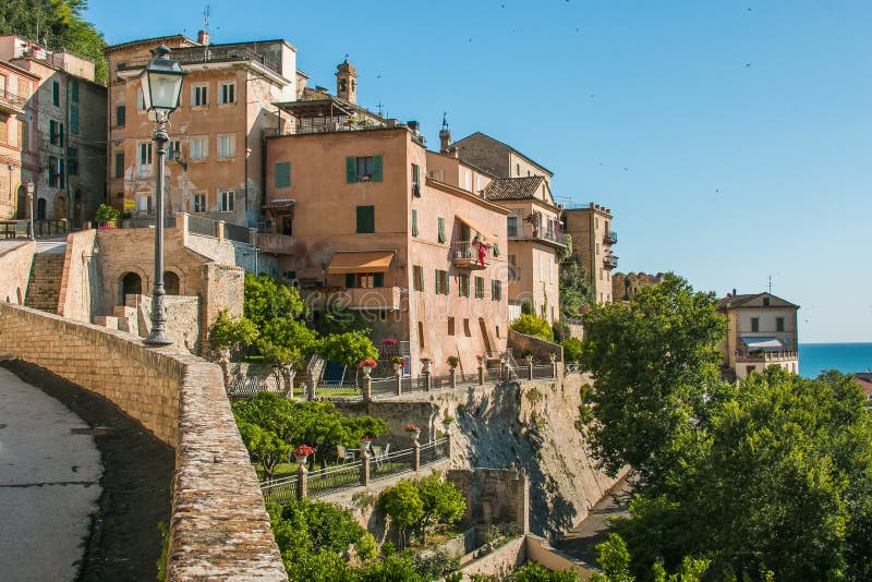 Old Grottammare village on the adriatic sea