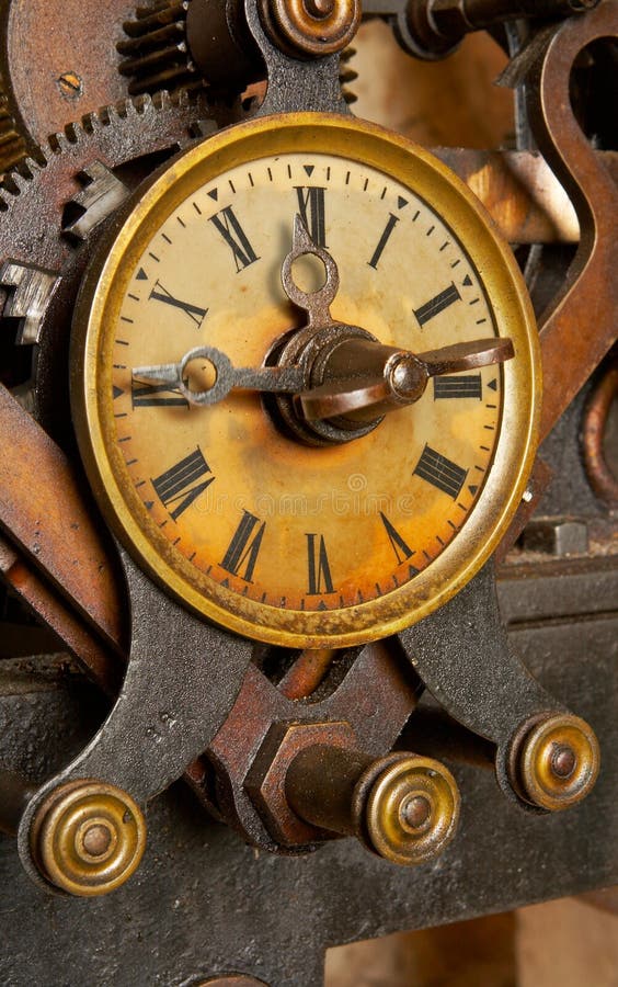 Old grunge clock stock images
