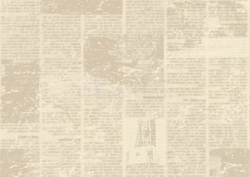 Old Vintage Grunge Newspaper Paper Texture Background Stock Illustration -  Illustration of media, background: 165669774