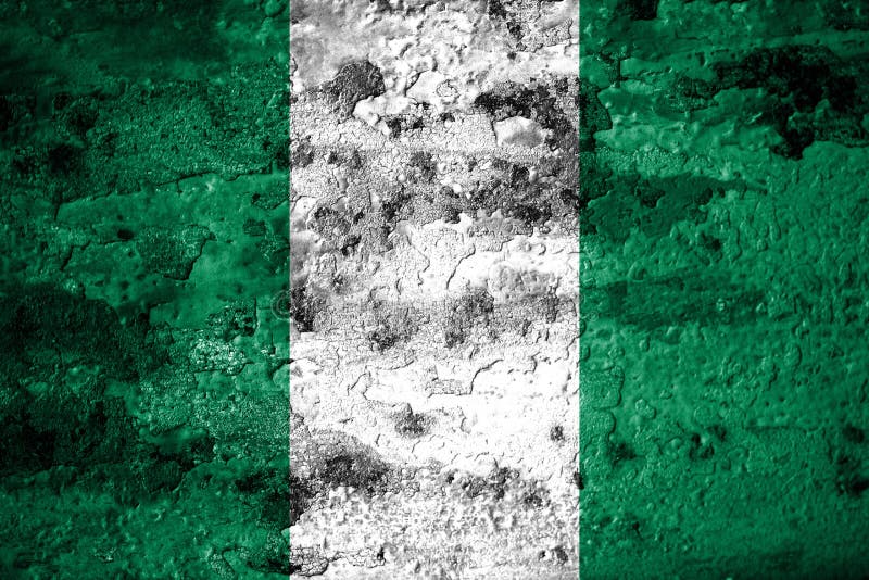 Old Grunge Nigeria Background Flag Stock Illustration - Illustration of ...