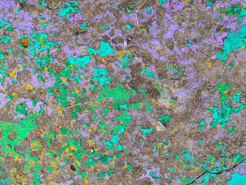 Old grunge vintage background: rusty metal surface with green blue violet paint flaking and cracking texture stock image Old grunge vintage background: rusty metal surface with green blue violet paint flaking and cracking texture stock image
