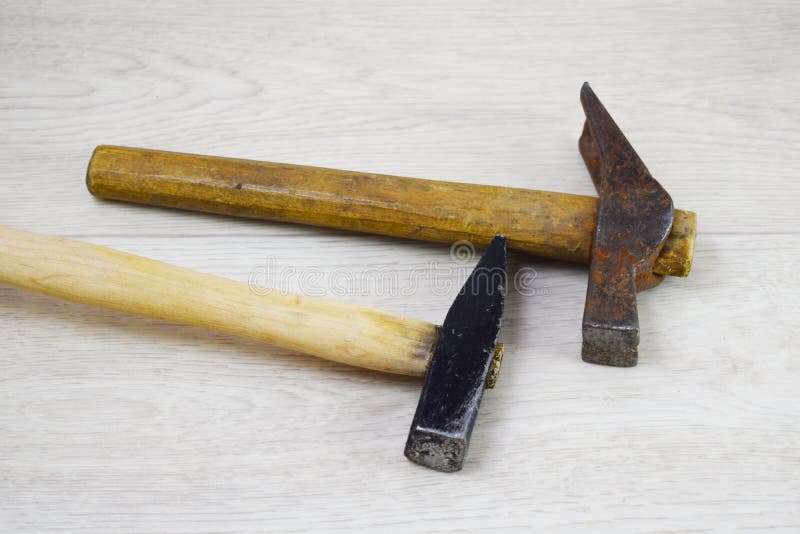 Old hammers. stock photo. Image of work, equipment, build 130188578