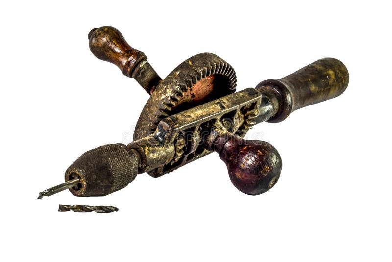 Old hand drill stock photo. Image of pistol, industry 34308096