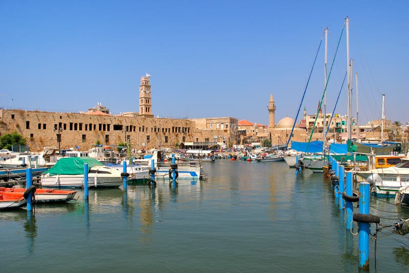 Old harbor. Acre, Israel.