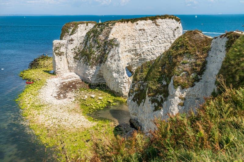 Old Harry Rocks in Isle of Purbeck in Dorset
