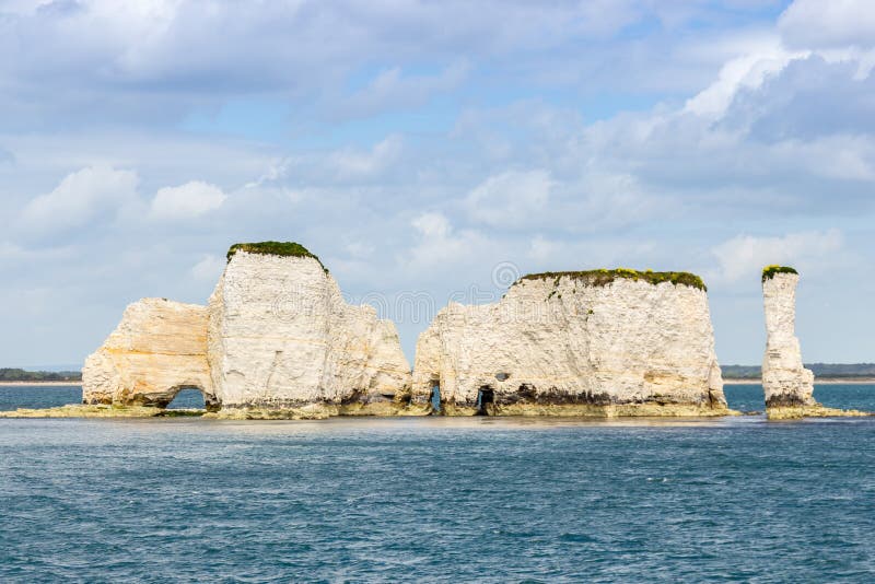 Old Harry Rocks stock images