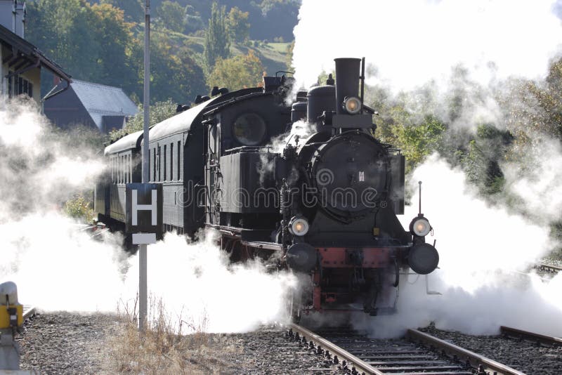 Old historic german steam train