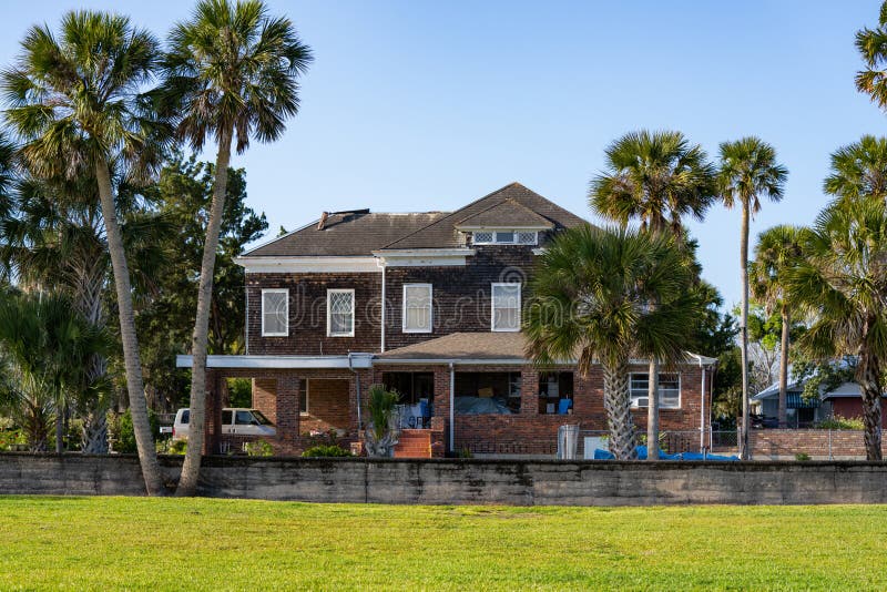 Old Historic Homes in St Augustine FL USA Stock Image Image of trees
