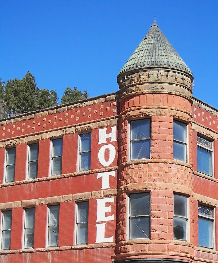 Old hotel with tower