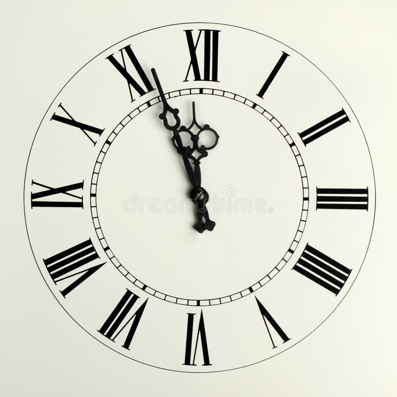 Old hours with figured arrows royalty free stock image