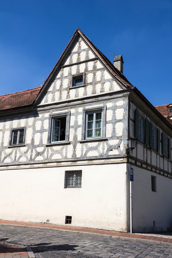 An Old House in Bamberg, Germany. Stock Image Image of medieval, roof