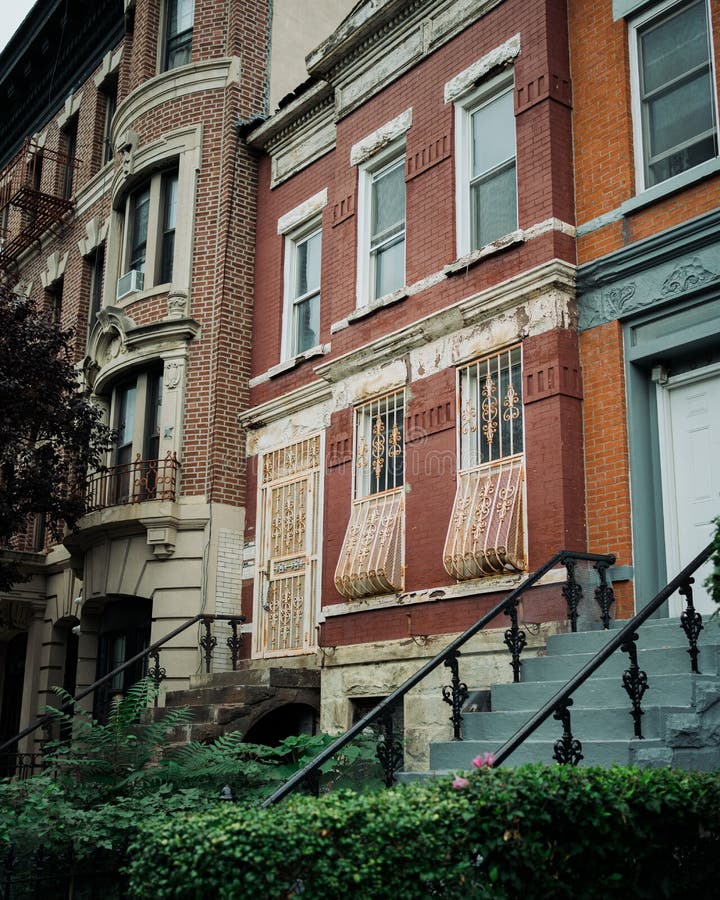Old House in Crown Heights, Brooklyn, New York Stock Photo Image of