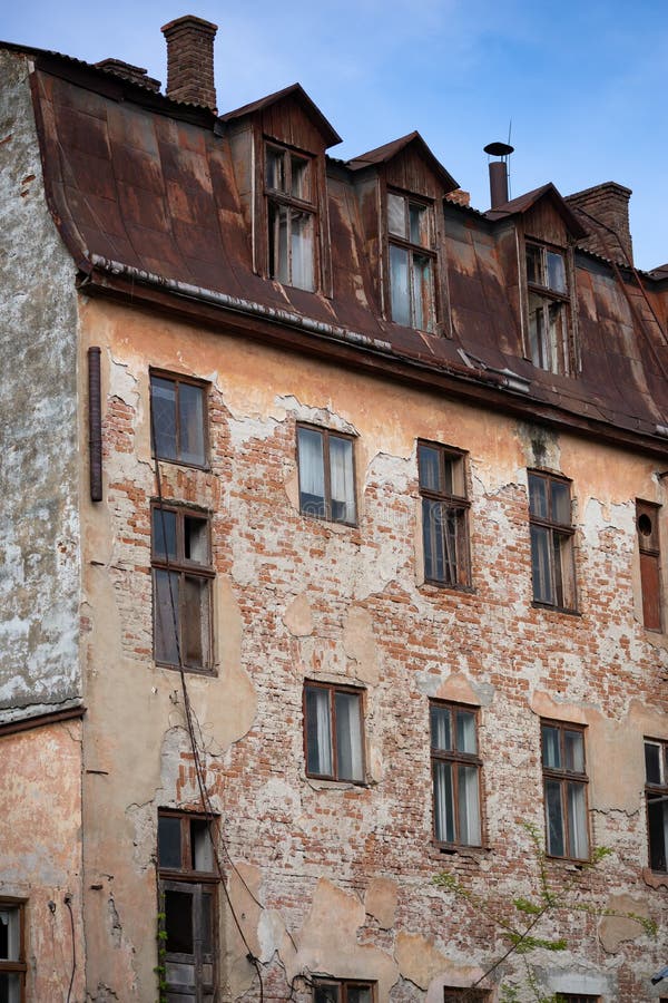 The Old House is Destroyed and the Tenants Evicted from it Stock Image