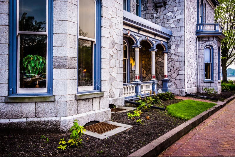 Old House in Harrisburg, Pennsylvania. Stock Image Image of